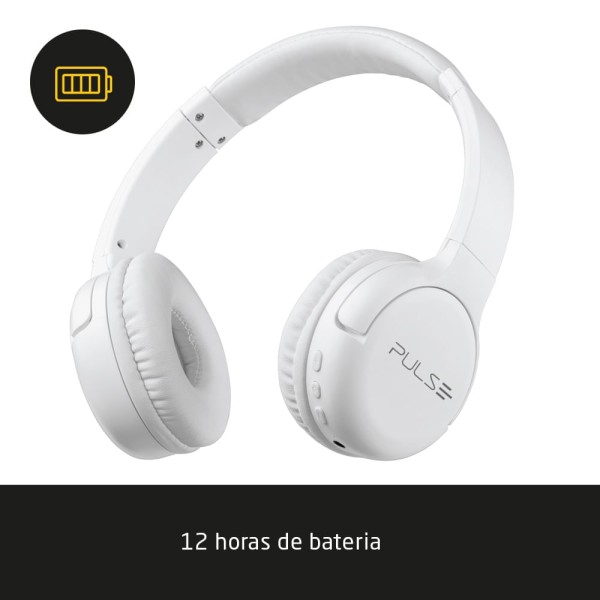 Encontraproduto.com.br - Headphone Bluetooth Flow Branco Pulse - PH394