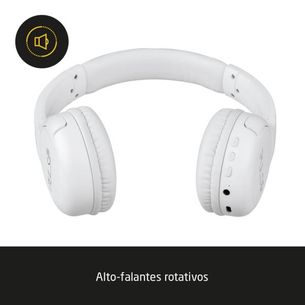 Encontraproduto.com.br - Headphone Bluetooth Flow Branco Pulse - PH394