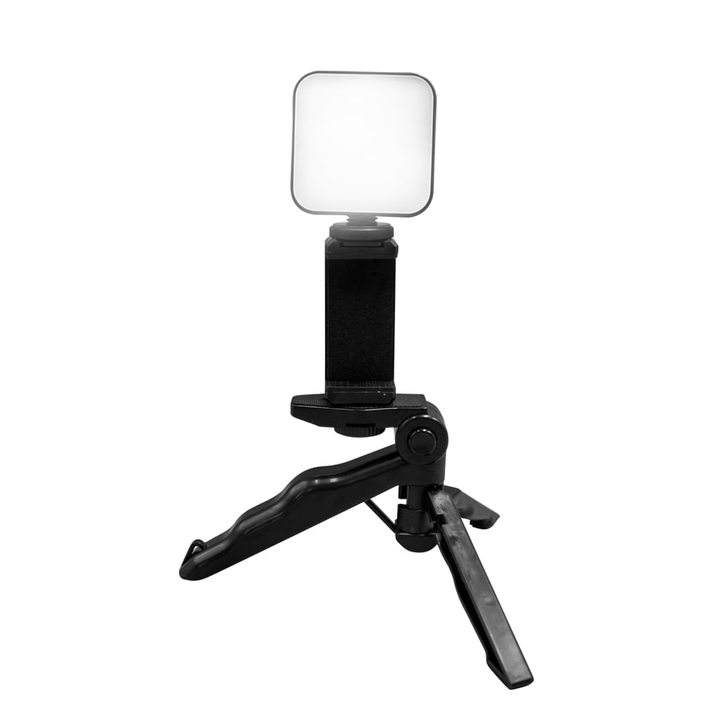 Encontraproduto.com.br - Kit Vlog Com Tripé e Luz Led Para Smartphone Multilaser - AC401 AC401