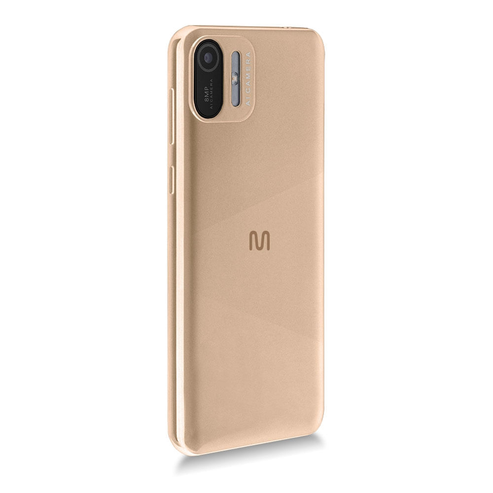 Encontraproduto.com.br - Smartphone Multilaser F Max 2 3G 64GB Wi-Fi Tela HD+ 6.1 pol. Dual Chip 1GB RAM Câmera 8MP + Selfie 5MP Android 11 (Go edition) - Dourado - P9170