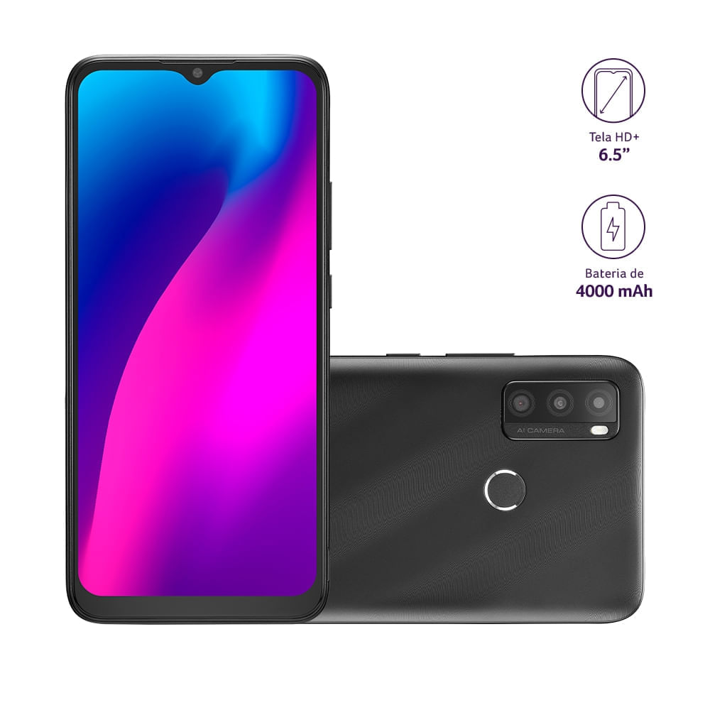 Encontraproduto.com.br - Smartphone G MAX 2 4G 64GB Tela HD 6.5 Polegada Dual CHIP 2GB RAM Câmera Tripla Android 11