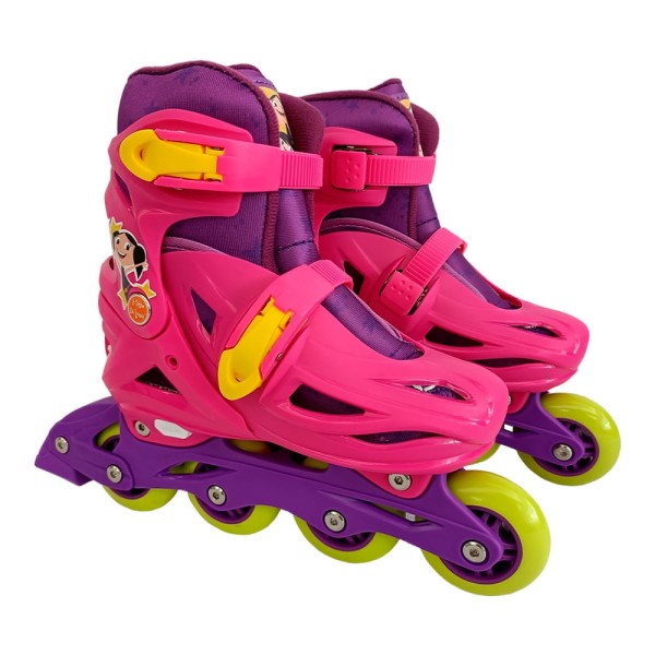 Encontraproduto.com.br - Patins Inline Show Da Luna Multikids Ajustável  35 Ao 38 