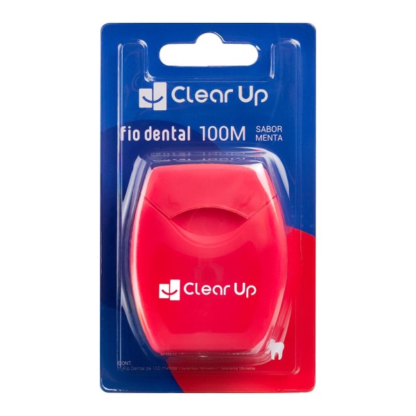 Encontraproduto.com.br - Fio Dental 100 metros Sabor Menta Clear Up Multi Saúde - HC598 HC598