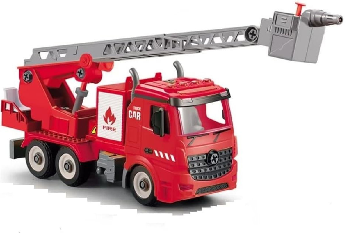 Encontraproduto.com.br - Veículo com Luzes e Sons - City Machine - Caminhão de Bombeiro - Multikids
