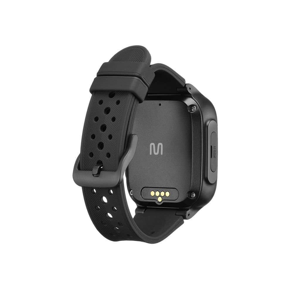 Encontraproduto.com.br - KidWatch Infantil Multi 4G + Wi-Fi com Chamada por voz e vídeo + Controle Parental + Localização GPS - Preto - P9203