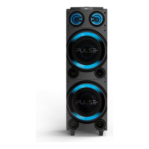 Encontraproduto.com.br - Caixa de Som Amplificada Multi Pulse Torre Double SP507 1800W Bluetooth USB Microfone