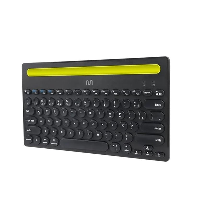 Encontraproduto.com.br - Teclado sem Fio Bluetooth Multi-dispositivo ABNT2 TS400 Preto - Multlaser