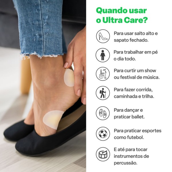Encontraproduto.com.br - Curativos para Bolhas e Calos Ultra Care c/ 5 Unidades Tam. Médio Multi Saúde - HC543