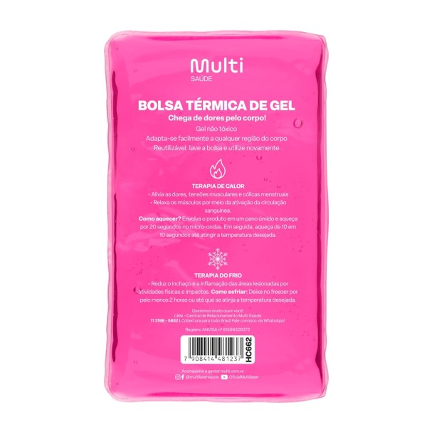 Encontraproduto.com.br - Bolsa Térmica Transparente em Gel Tam. M Multi Saúde - HC662 HC662