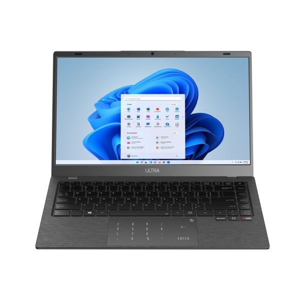 Encontraproduto.com.br - Notebook Ultra, com Windows 11 Home, Processador Intel Core i3, 4GB 120GB SSD, Tela 14 Pol. HD Cinza Escovado - UB480 UB480