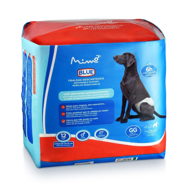 Encontraproduto.com.br - Fralda Higienica Blue Macho GG 12pcs - PP423