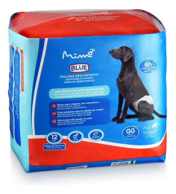 Fralda Higienica Blue Macho GG 12pcs - PP423