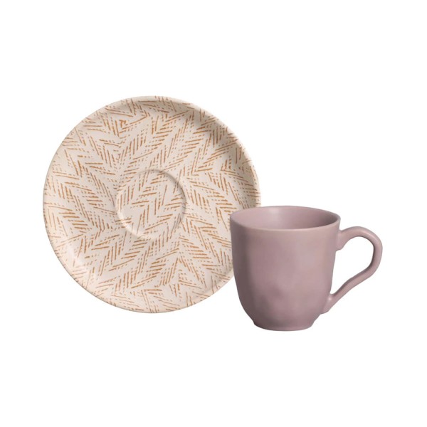 Encontraproduto.com.br - Conjunto De Xícara De Cafezinho Com Pires 06 Peças Bio Luar Porto Brasil