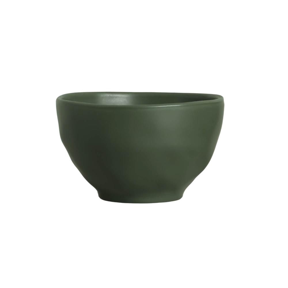 Encontraproduto.com.br - Conjunto de Bowls Porto Brasil Orgânico Leaf em Stoneware Verde 558 ml - 6 Peças