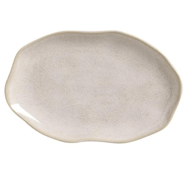 Travessa Oval Bio Latte Off White 30cm