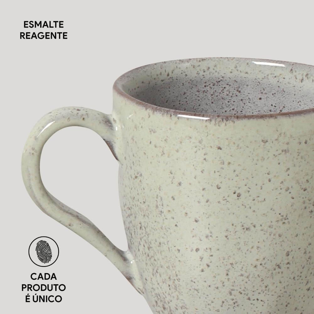 Encontraproduto.com.br - Conjunto com 4 Canecas Orgânico Pistache 273ml