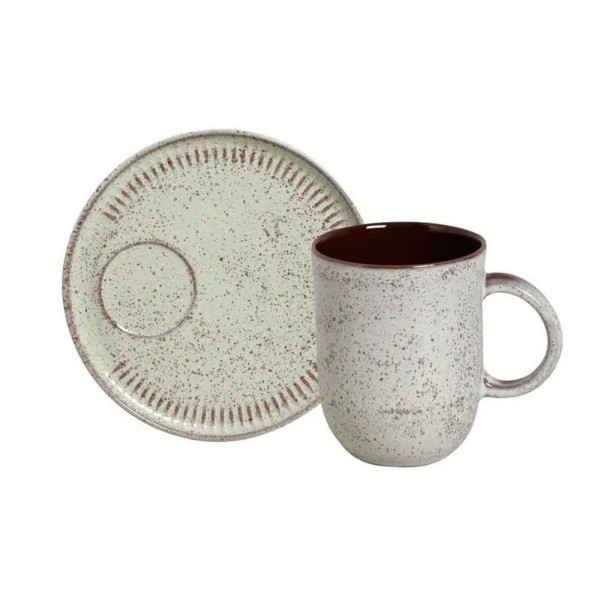 Encontraproduto.com.br - Caneca Com Pires Coup Pistache 330 Ml Verde Menta Porto Brasil