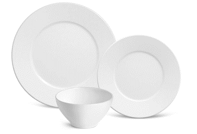 Aparelho de Jantar com 18 Peças Monaco Porto Brasil Branco