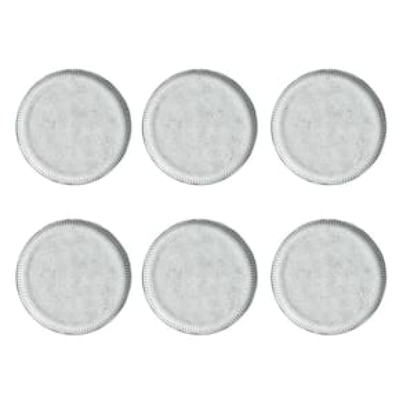 Conjunto de Pratos de Sobremesa Porto Brasil Linhas Echo com 6 Peças - Branco