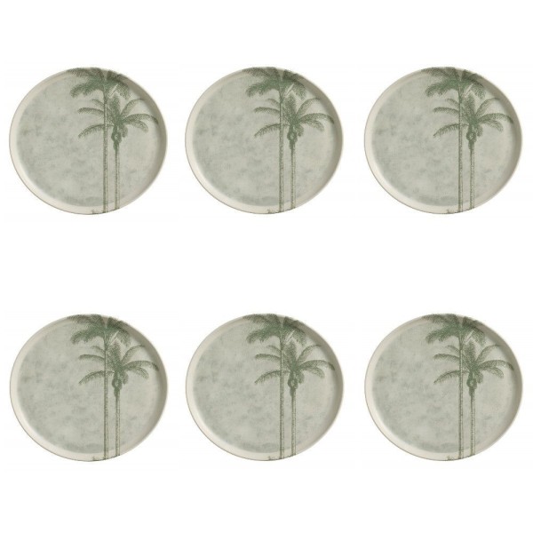 Conjunto De Pratos Rasos 06 Peças Bio Tropicália Porto Brasil