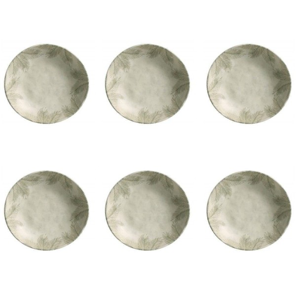 Conjunto De Pratos Fundos 06 Peças Bio Tropicália Porto Brasil