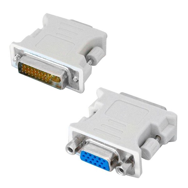 Encontraproduto.com.br - Adaptador Conversor Dvi 24+5 (macho) X Vga (fêmea) X-cell, Branco - Xc-adp-32