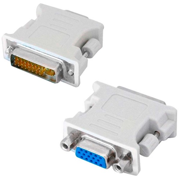 Encontraproduto.com.br - Adaptador Conversor Dvi 24+5 (macho) X Vga (fêmea) X-cell, Branco - Xc-adp-32