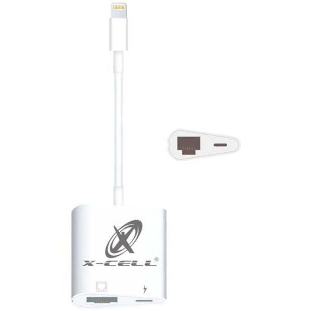 Encontraproduto.com.br - Adaptador Ethernet Lightning Rj45 Flex Branco [f002]