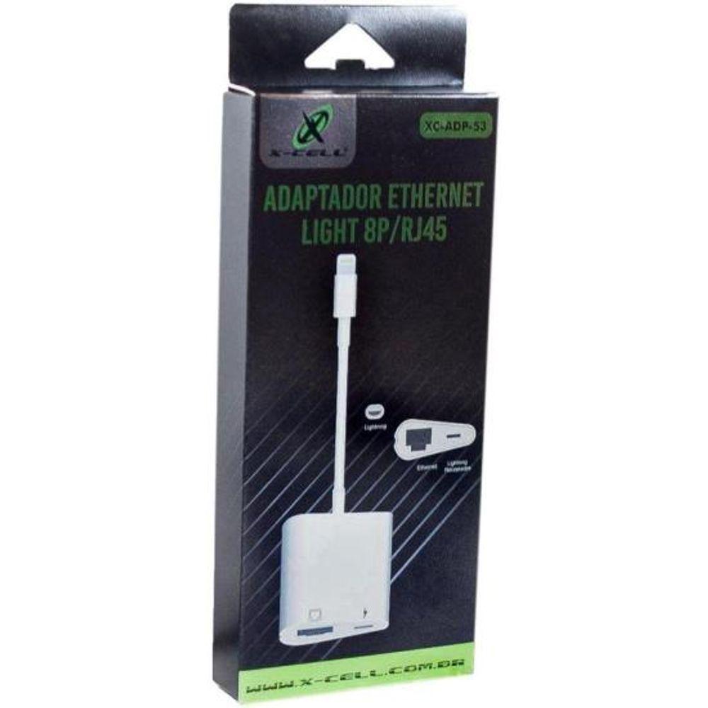 Encontraproduto.com.br - Adaptador Ethernet Lightning Rj45 Flex Branco [f002]