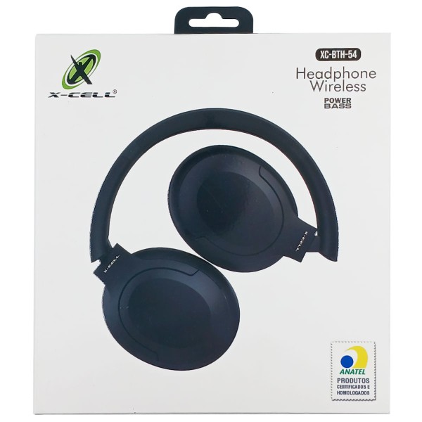 Encontraproduto.com.br - Fone de Ouvido Headphone Bluetooth C/ Microfone em Plástico X-Cell