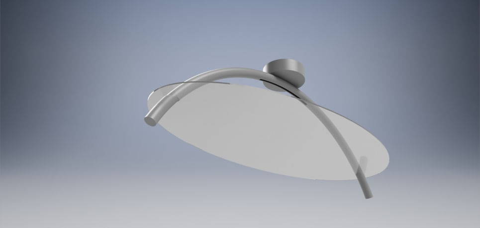 Luminária Plafon Rodrigo 800X400X300MM 15W 3000K 100-240V Cinza Ohtake Dramalux