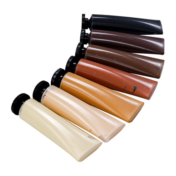 Encontraproduto.com.br - Tinta Acrílica Tons de Pele Estojo com 7 tubos de 20ml Talento