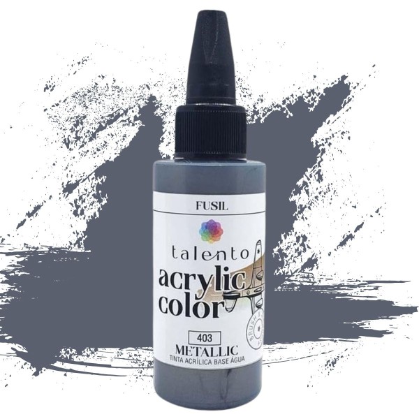 Encontraproduto.com.br - Tinta Acrylic Color 30ml Para Modelismo Talento Cores Metálicas