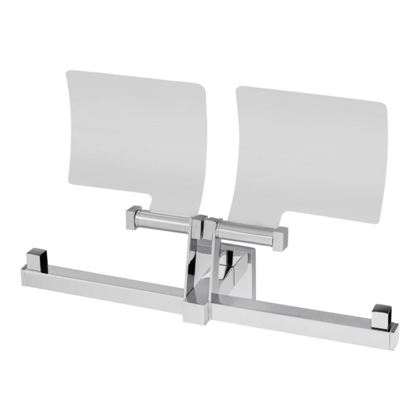 Encontraproduto.com.br - Papeleira Dupla com Cobertura 4210 C120 Versata Cromado Fani