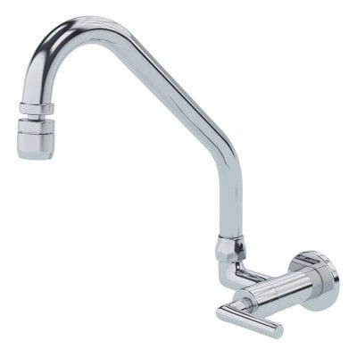 Torneira p/ Cozinha Jade Clássica de Parede c/ Bica Móvel Cromada Fani