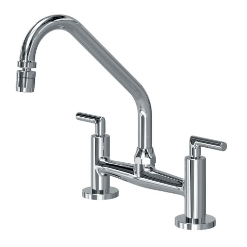 Encontraproduto.com.br - Misturador p/ Cozinha Jade Clássica de Mesa c/ Bica Móvel Cromada Fani