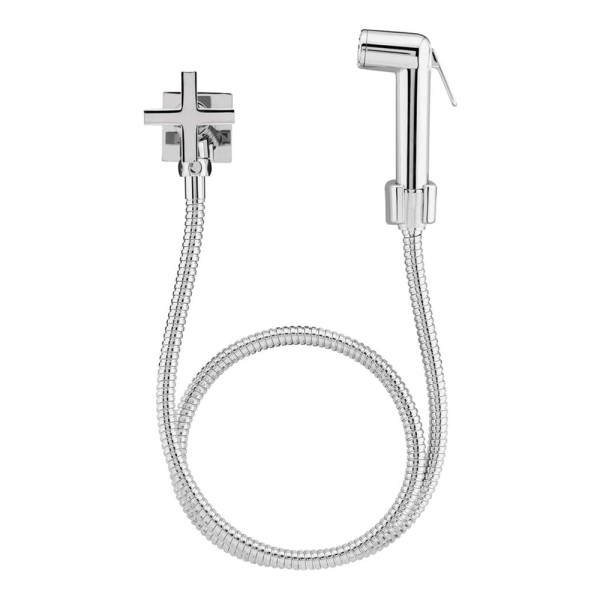 Encontraproduto.com.br - Ducha Higiênica com Gatilho Abs Flexível Bella Cromado