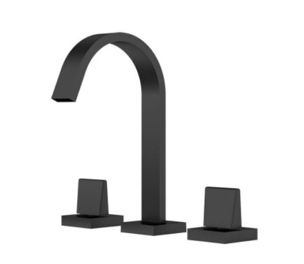 Torneira Misturador Pia Banheiro Fani de Mesa Prima Preto BK210