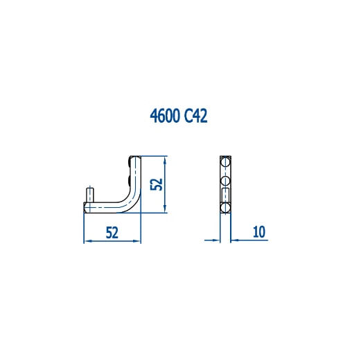 Encontraproduto.com.br - Cabide Simples Íris 4600 C42 Cromado Fani