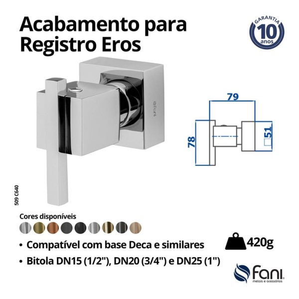 Encontraproduto.com.br - Acabamento Registro 3/4