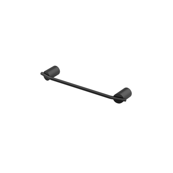 Porta Toalha Reto Curto 4410 Bk185 Lunna Preto Fosco Fani