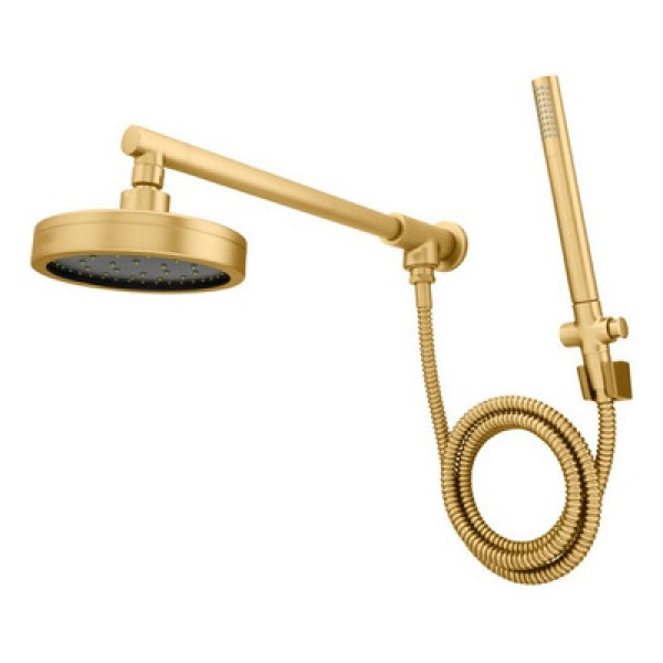 Encontraproduto.com.br - Chuveiro de Parede Articulado com Desviador Mix Plus DOro Vecchio