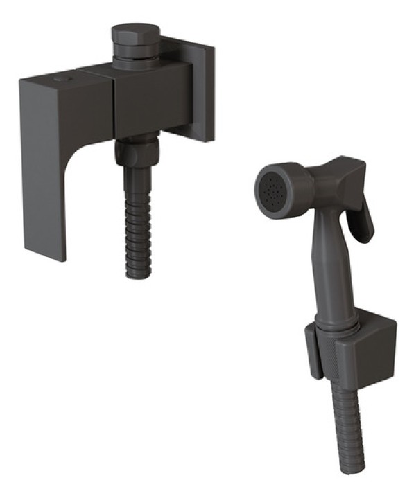 Ducha Higiênica com Derivação para Caixa Acoplada 1745 Bk330 Retta Preto/Fosco Fani