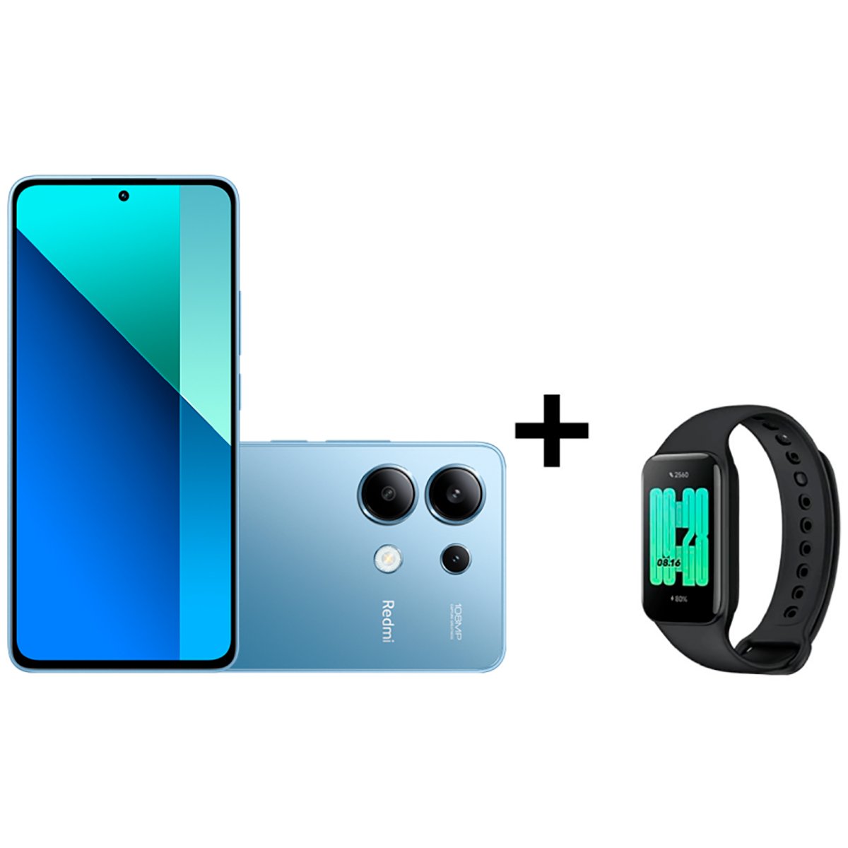 Encontraproduto.com.br - Smartphone Xiaomi Redmi Note 13 256gb Câmera Tripla Com Pulseira Inteligente Preto