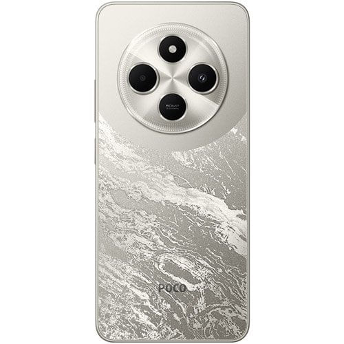 Encontraproduto.com.br - Smartphone Xiaomi POCO C75 White gold Tela 6.88 256GB 8GB RAM 120Hz Câmera 50MP