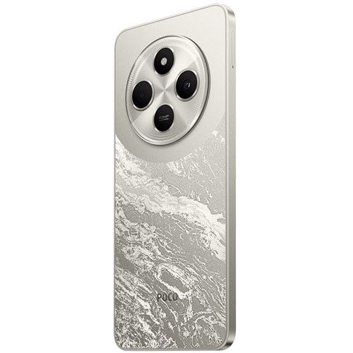 Encontraproduto.com.br - Smartphone Xiaomi POCO C75 White gold Tela 6.88 256GB 8GB RAM 120Hz Câmera 50MP