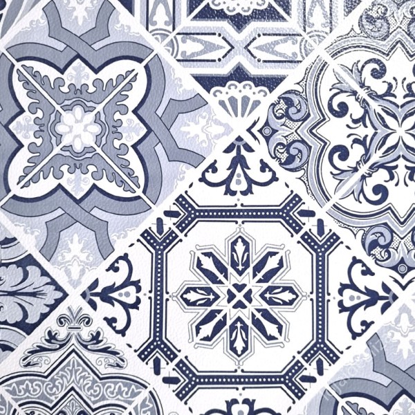 Encontraproduto.com.br - 20 Jogo Americano Azulejo Coimbra - Impermeável  PVC