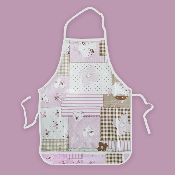 Encontraproduto.com.br - 4 Avental De Cozinha Estampado Fácil De Limpar Impermeável