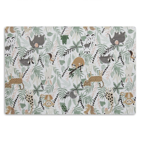 Encontraproduto.com.br - 6 Jogo Americano Floresta Infantil Impermeável  Pvc
