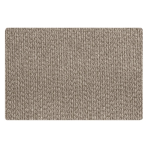 Encontraproduto.com.br - 6 Jogo Americano Tricot Marrom - Trançado Impermeável  Pvc